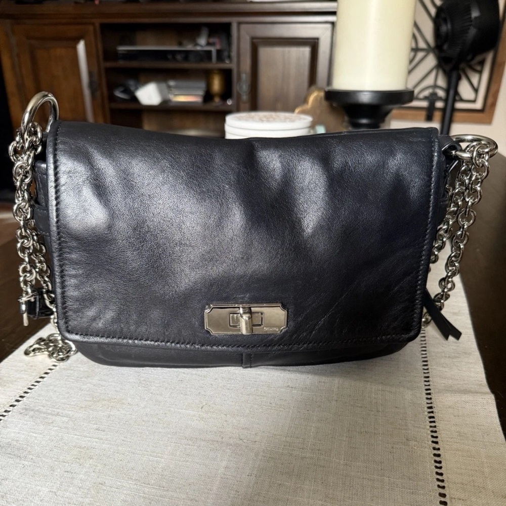 Coach Black Leather Crossbody Bag